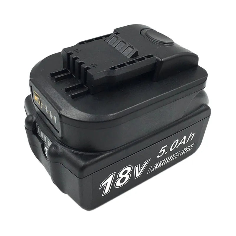 Black Makita to Worx power tool battery adapter converter for cross-brand compatibility