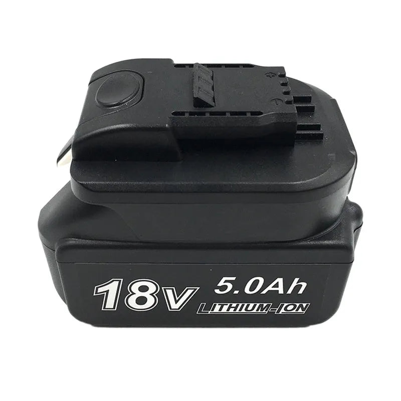 Black Makita to Worx power tool battery adapter converter for cross-brand compatibility