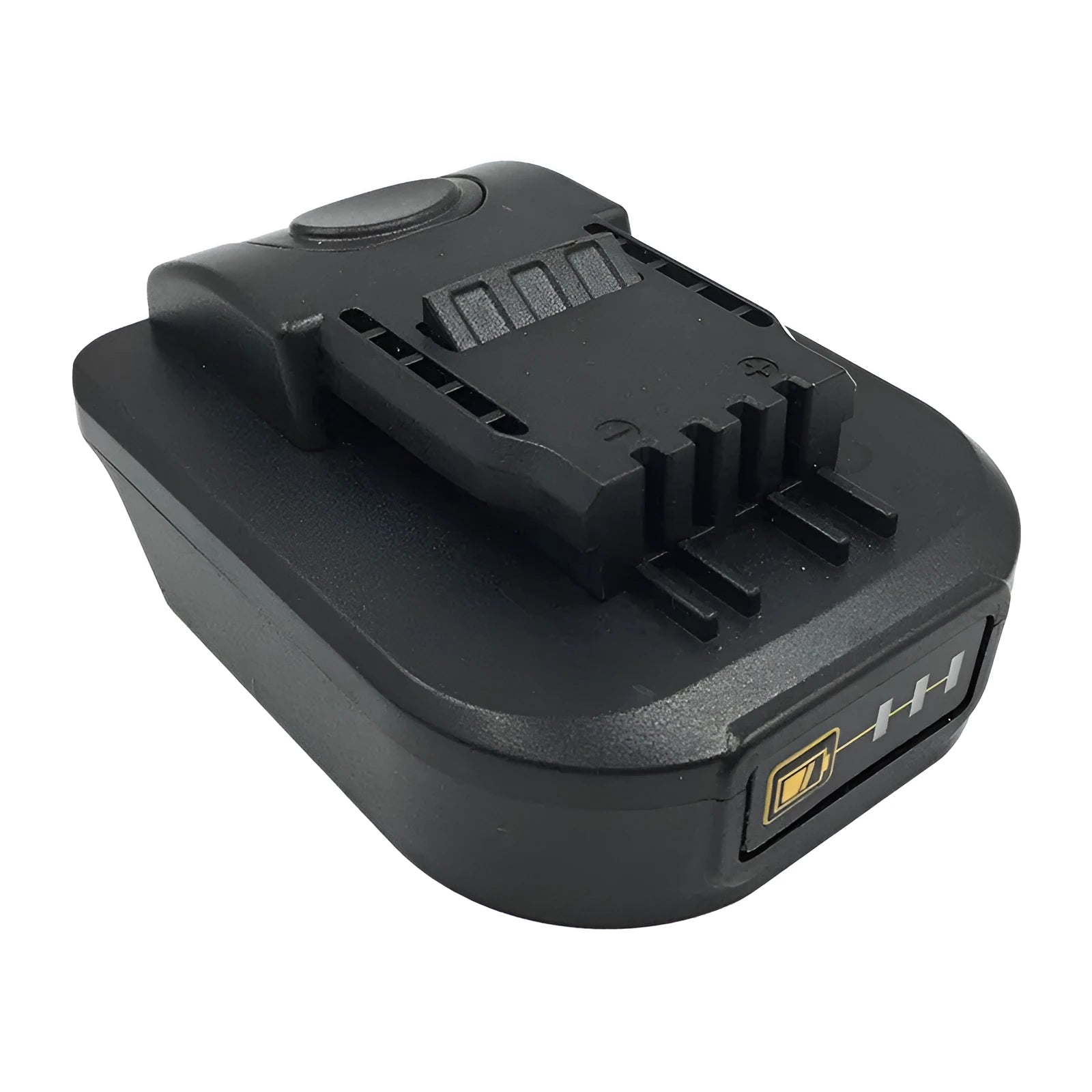 Black Makita to Worx power tool battery adapter converter for cross-brand compatibility
