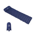 Inflatable camping air cushion in blue, TPU nylon single moisture-proof mat, 165cm x 58cm x 5cm