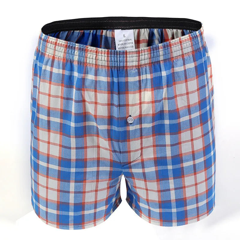 Men's cotton boxer shorts in loose fit, woven style, sizes M-XXXL, 98% cotton