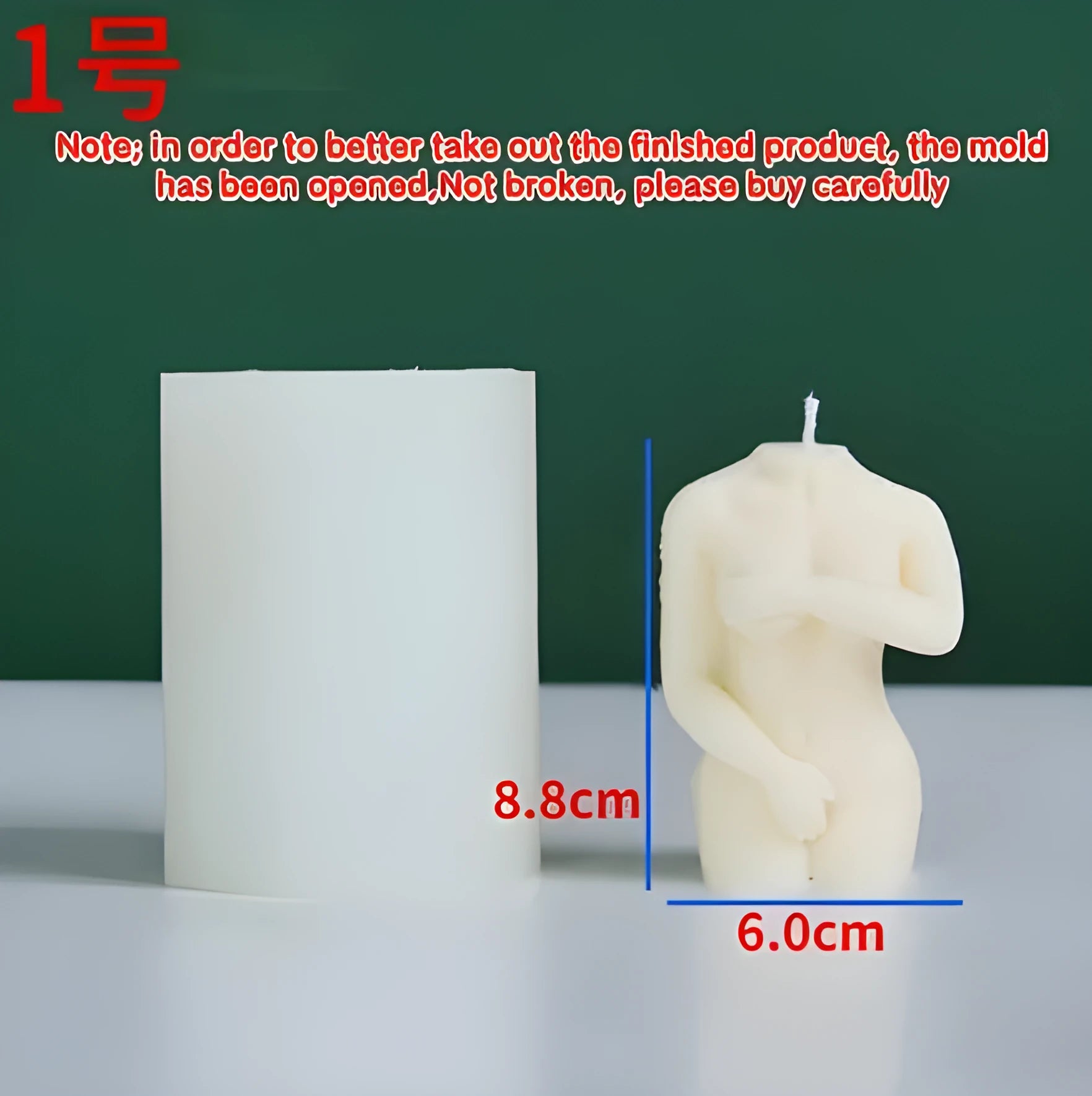 Silicone shy female body candle mould shown in three different pose styles for craft projects.
