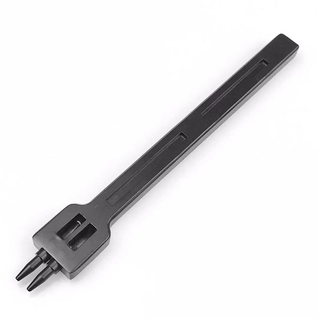 Wuta black leather round hole punch tool with multiple tooth configurations