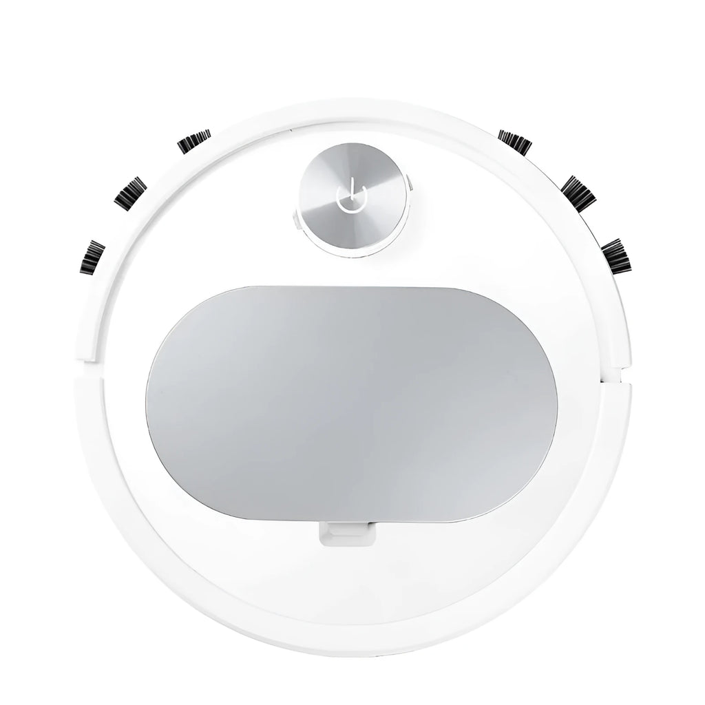Gold robot vacuum cleaner for home with app and remote control, 35cm compact size