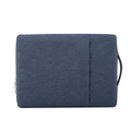 Polyester notebook liner bag in grey with telescopic handle, compatible with Apple and Lenovo laptops up to 15 inches