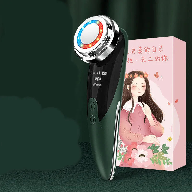 Beauty Importer skin rejuvenation device facial massage cleaner in Green Pink White with USB charging