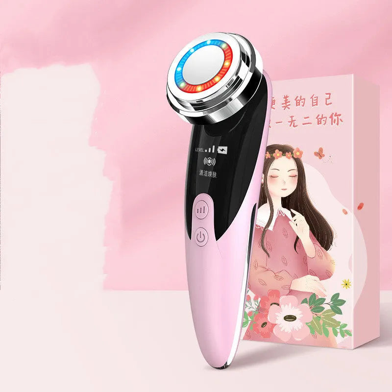 Beauty Importer skin rejuvenation device facial massage cleaner in Green Pink White with USB charging