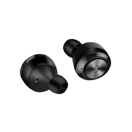 Black and white A6 noise cancelling Bluetooth headset with TWS bilateral stereo earphones