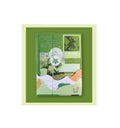 Hardcover notebook with a PVC cover, shown open to reveal blank pages, available in four decorative style options.