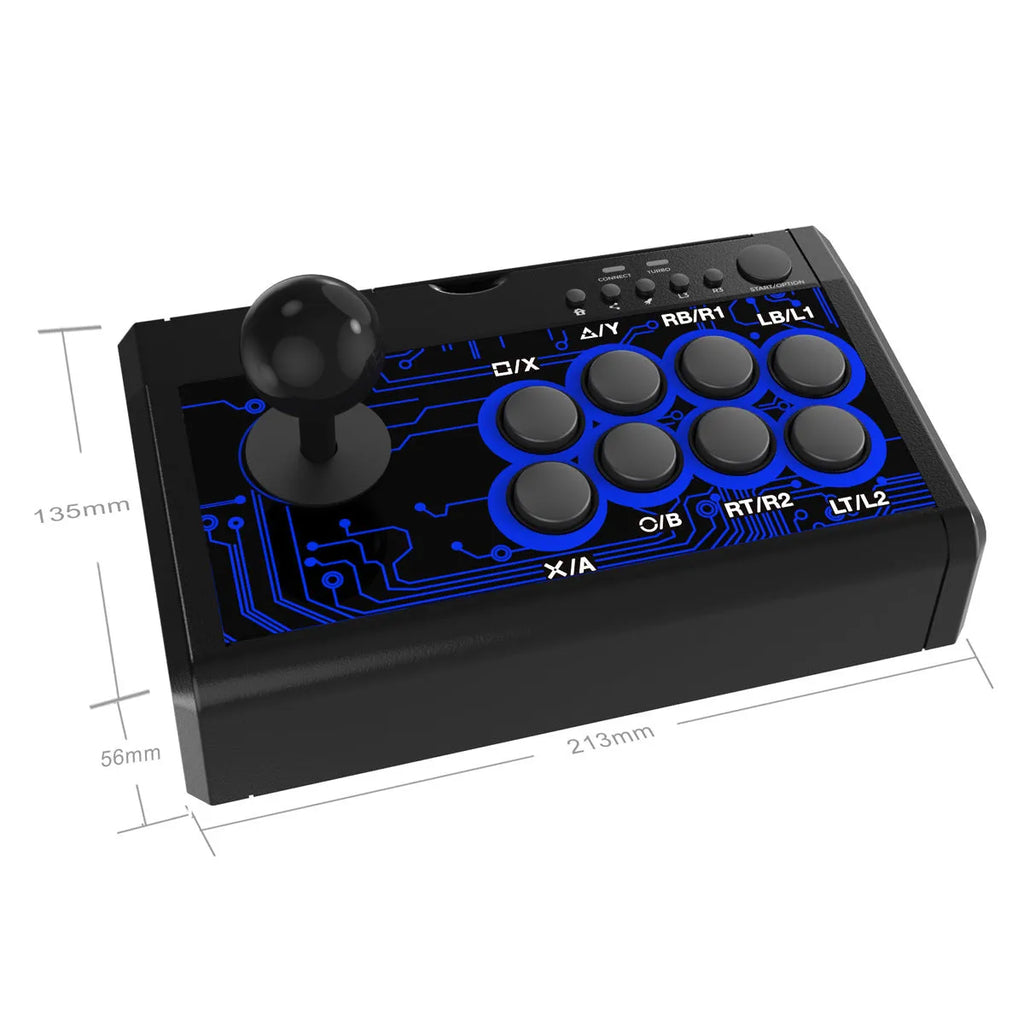 Fighting stick game joystick USB wired rocker controller for multiple consoles and PC