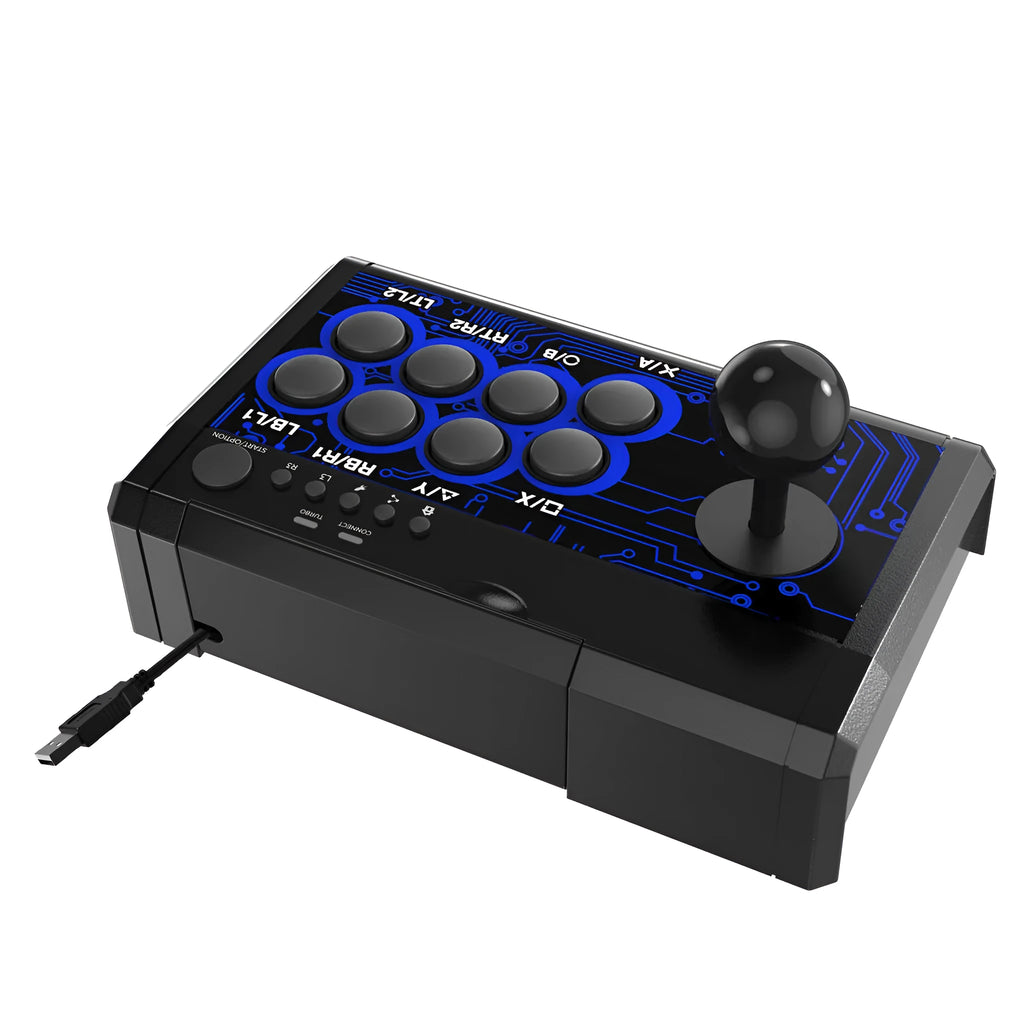 Fighting stick game joystick USB wired rocker controller for multiple consoles and PC