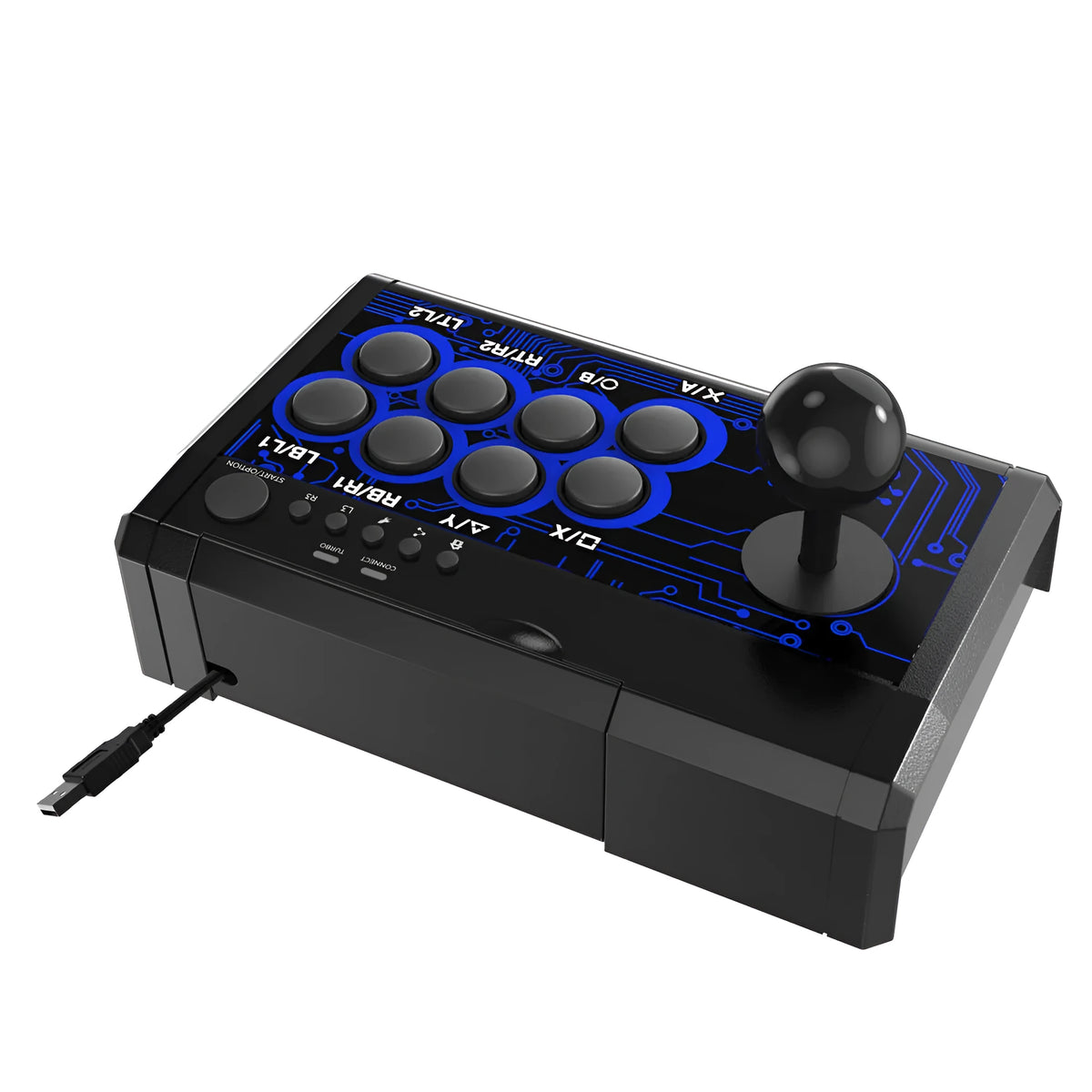 Fighting stick game joystick USB wired rocker controller for multiple consoles and PC
