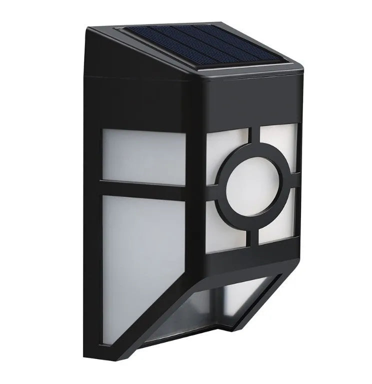 Solar wall light 2LED retro fence light plastic ABS PC warm white light compact size