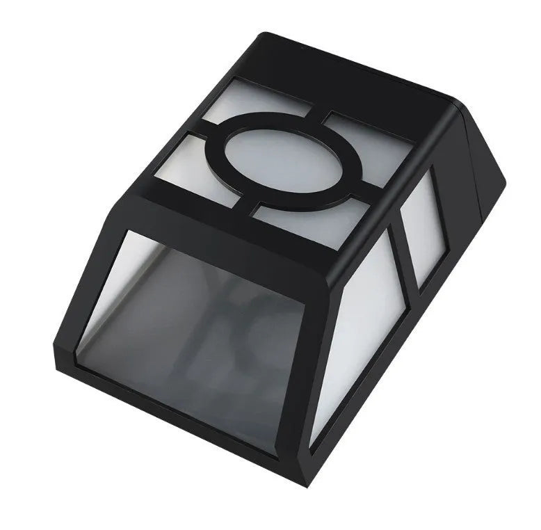 Solar wall light 2LED retro fence light plastic ABS PC warm white light compact size
