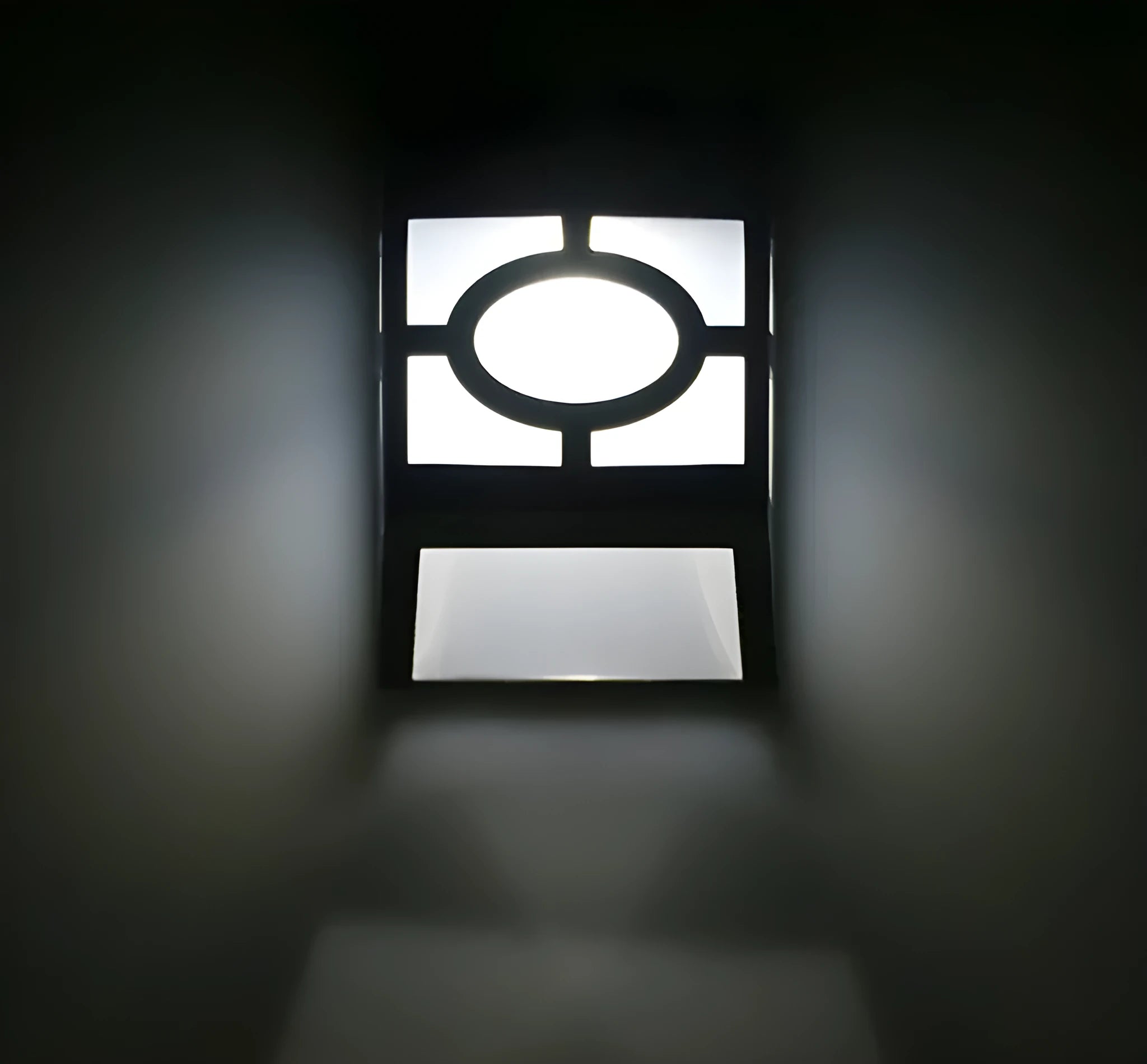 Solar wall light 2LED retro fence light plastic ABS PC warm white light compact size