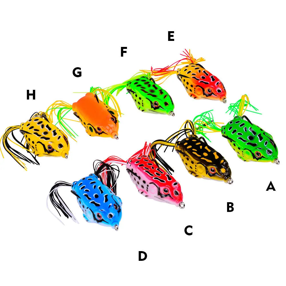 Thunder Frog simulation fake bait PVC soft lure 6cm 13g colour A side view