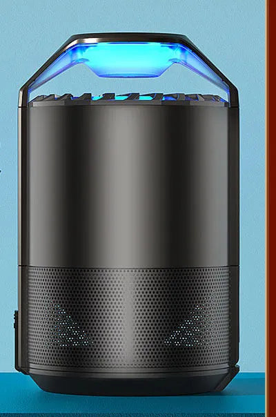 Black UV light mosquito killer lamp, photocatalyst indoor insect trap, 130 x 140 x 223mm, USB powered