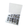 Boxed fish hook set with 100 Ise Ni barbed hooks in sizes 3-12