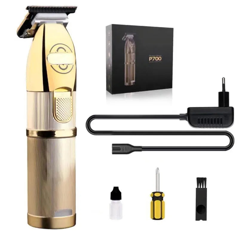 Gold cordless hair clipper Model 2880 with dual power supply and 25W motor