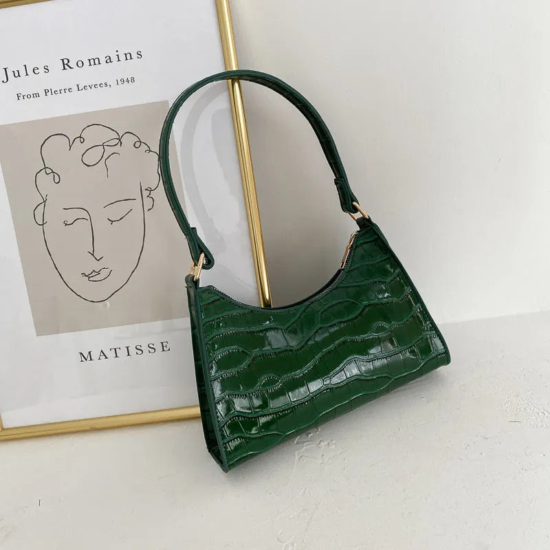 Small square Korean-style underarm bag in PU material with multiple colour options