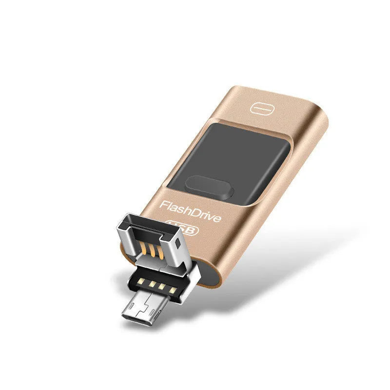 SoonDisk Shandi high speed silver metal Android OTG U disk 8GB USB 3.0 with OEM custom logo