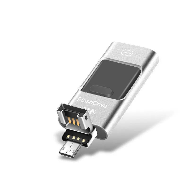SoonDisk Shandi high speed silver metal Android OTG U disk 8GB USB 3.0 with OEM custom logo