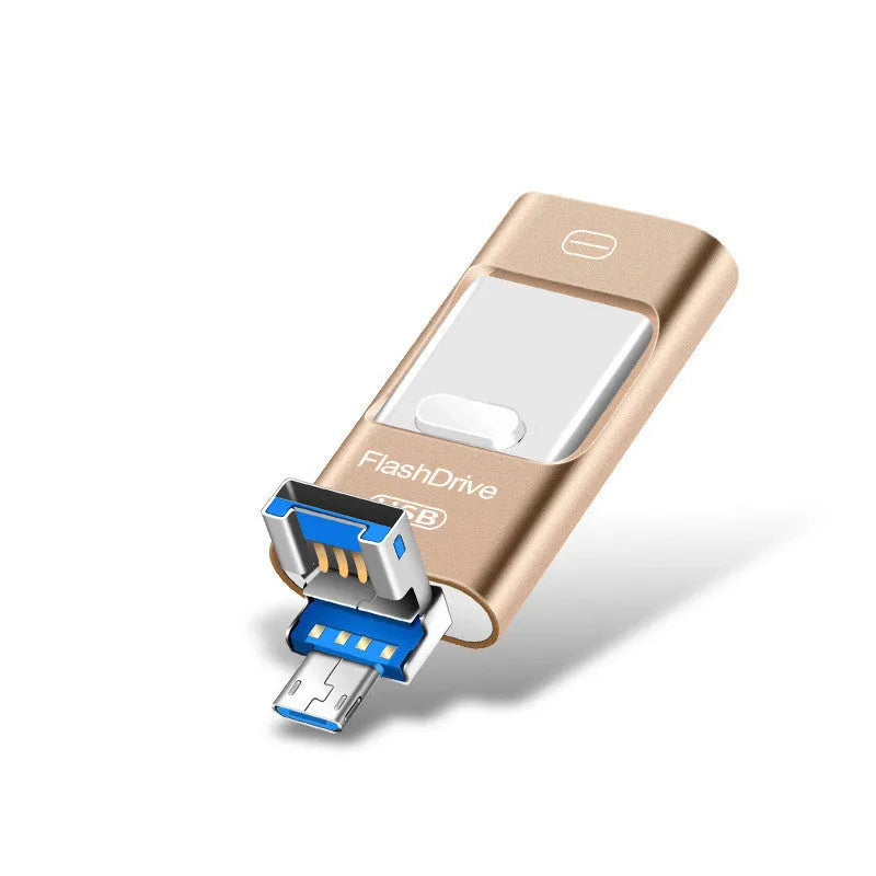 SoonDisk Shandi high speed silver metal Android OTG U disk 8GB USB 3.0 with OEM custom logo