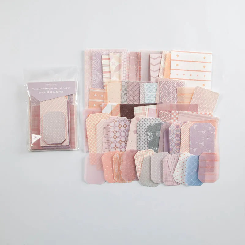 Hand account DIY collage decoration stickers, 60 sheets in 4 styles, 46g pack for journal and craft use