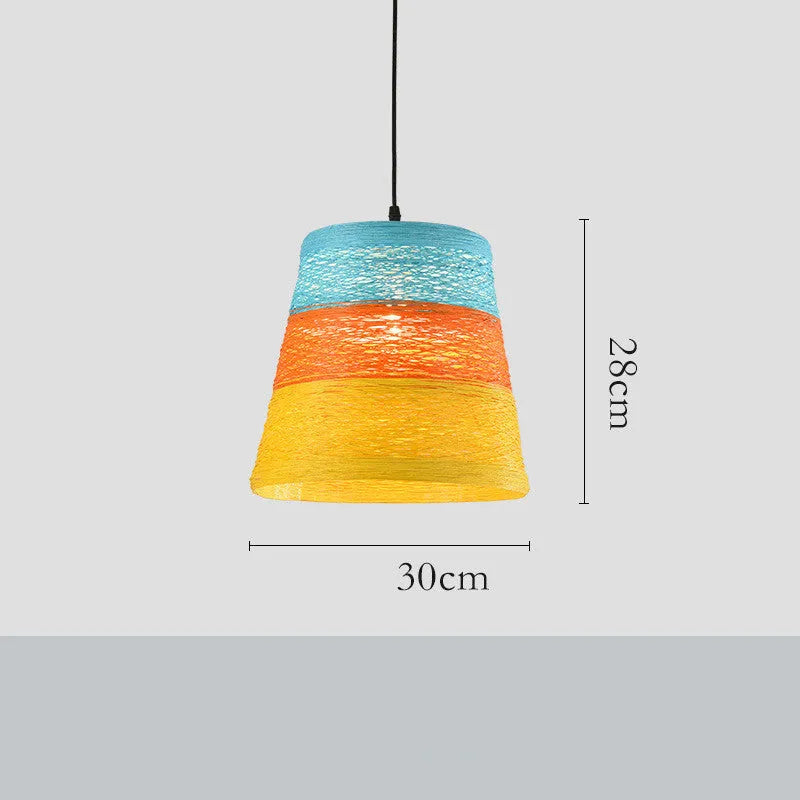 Rattan woven ball pendant light with adjustable cord and natural materials for commercial and residential lighting