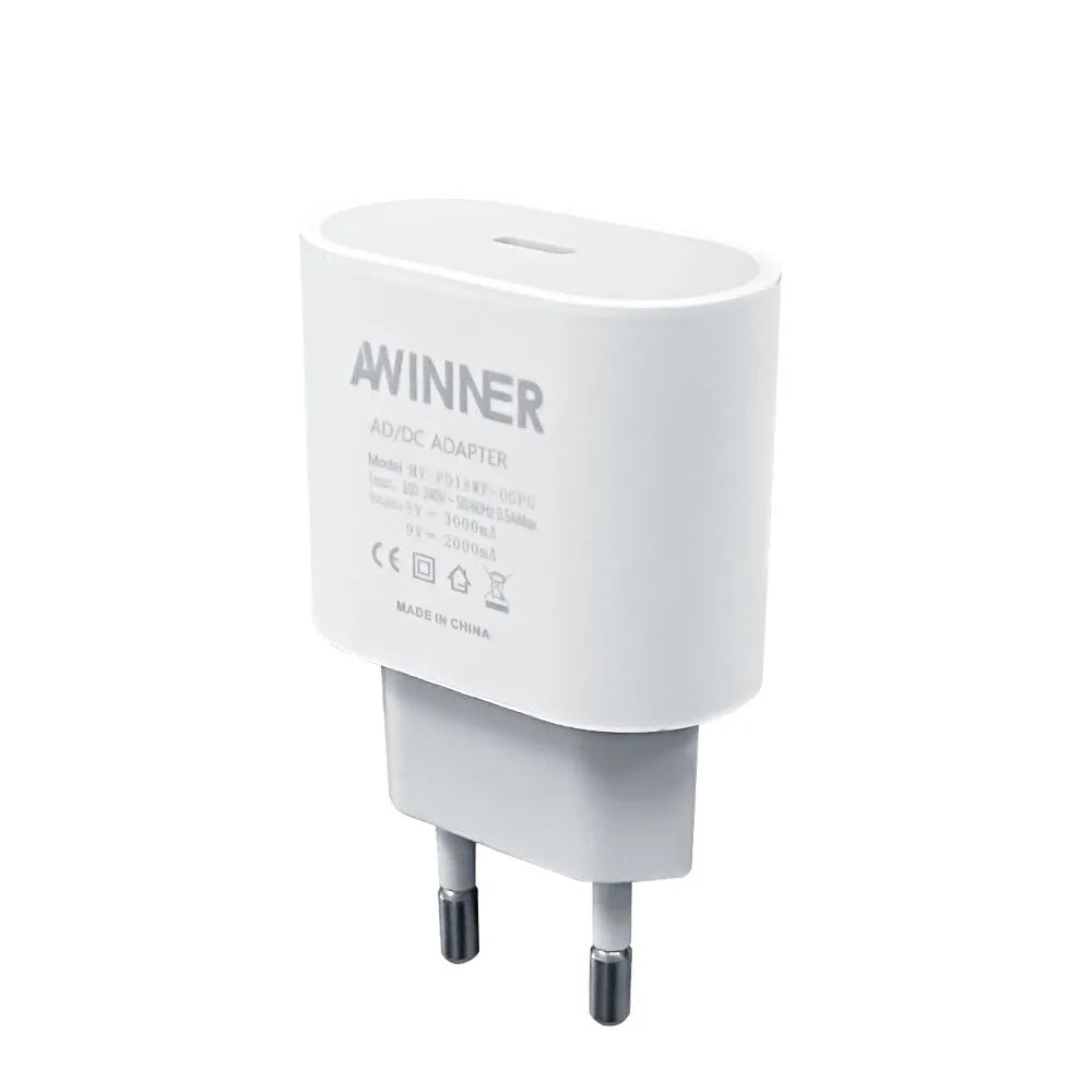White metallic Magsafe wireless charger with pop-up window for iPhone 12-15 series