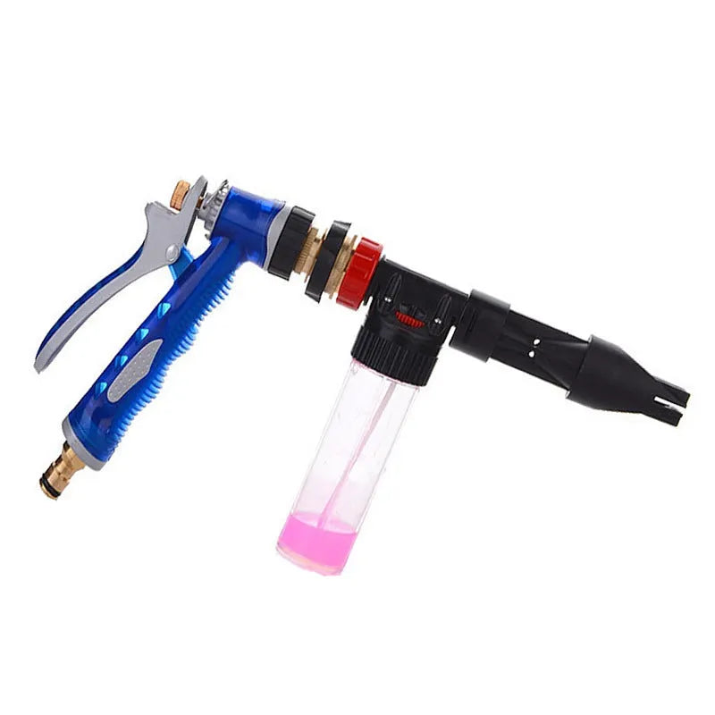 Multifunctional foam car wash water gun with copper nozzle and adjustable spray for household car washing