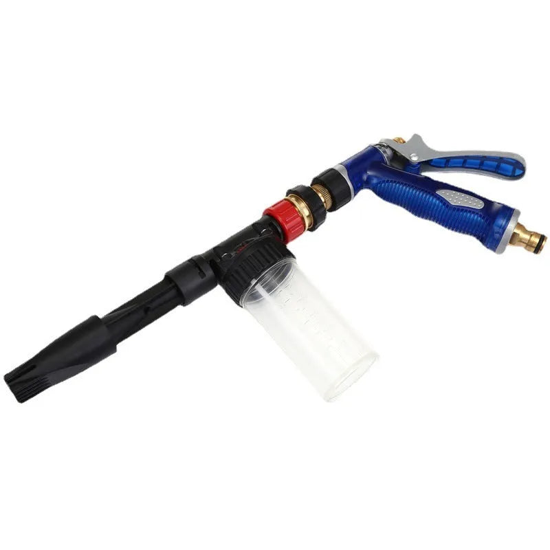Multifunctional foam car wash water gun with copper nozzle and adjustable spray for household car washing