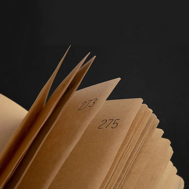 Hardcover A5 locked diary with Daolin paper pages and lock, beige camel cover