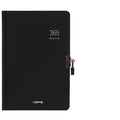 Hardcover A5 locked diary with Daolin paper pages and lock, beige camel cover