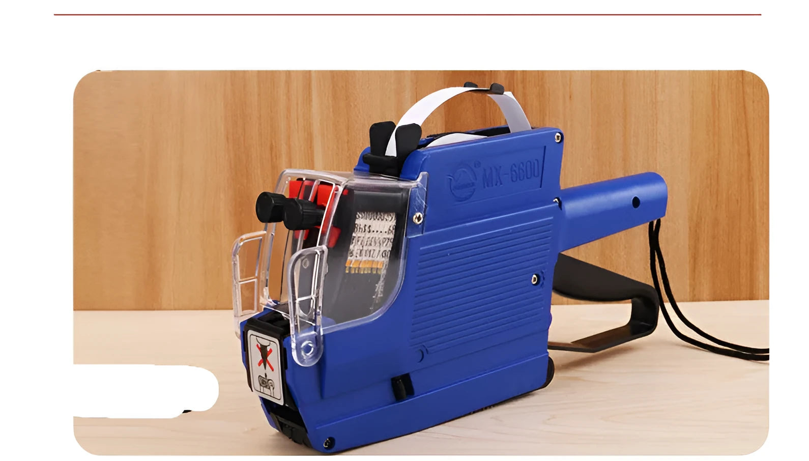 Manual handheld price label coding machine for supermarkets with paper rolls