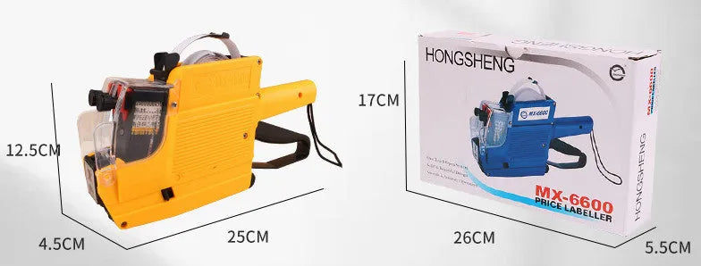 Manual handheld price label coding machine for supermarkets with paper rolls