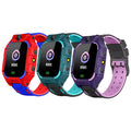 Z6 Q19 children's smart phone watch in green showing the 1.44-inch touch screen on a wrist.