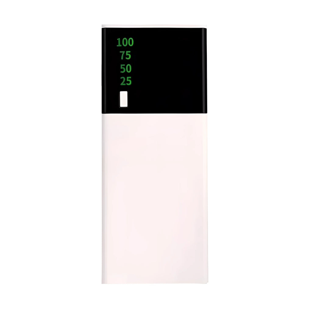 Black 20000mAh power bank portable charger with charging cable