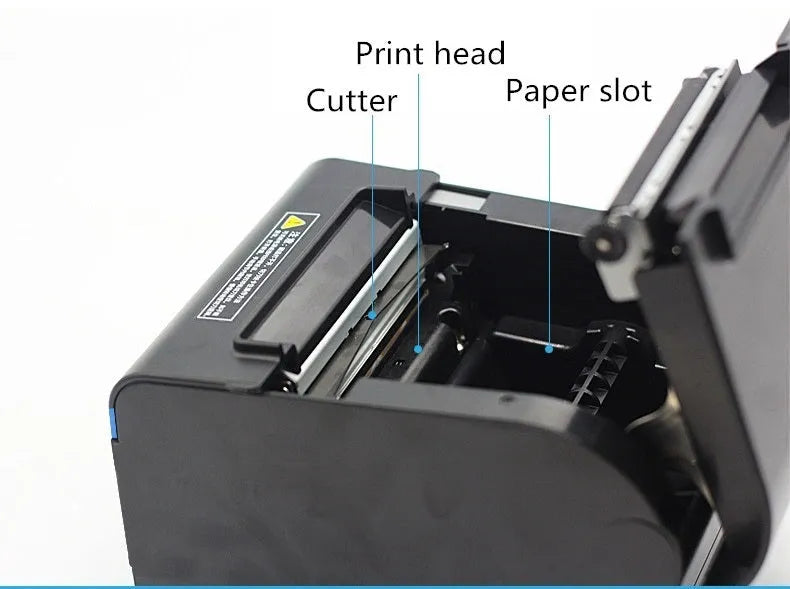80x80mm thermal receipt paper roll with Bluetooth printer for kitchen and restaurant bill printing