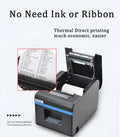 80x80mm thermal receipt paper roll with Bluetooth printer for kitchen and restaurant bill printing