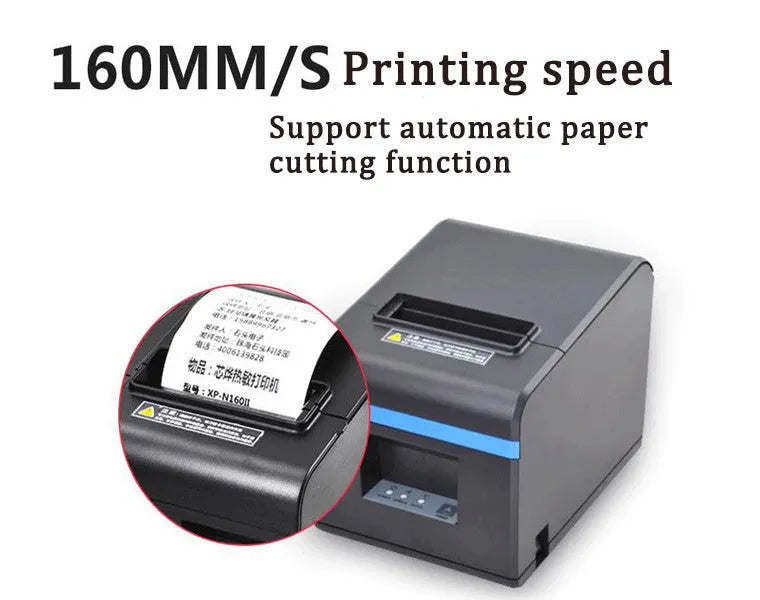 80x80mm thermal receipt paper roll with Bluetooth printer for kitchen and restaurant bill printing