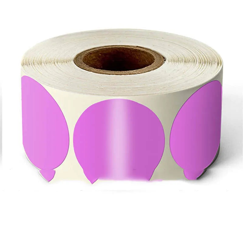 Round colour marker sticker roll showing multiple coloured stickers for organising and sealing