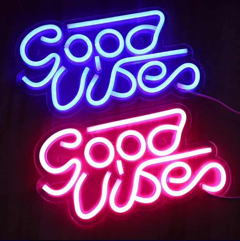 USB LED neon wall light with transparent acrylic backboard, special-shaped design for indoor party and interior decoration