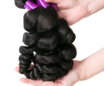 Real 8A virgin human hair loose wave weave in star fashion style, available in 8 to 30 inch lengths for ladies