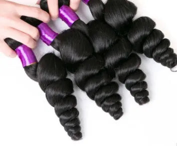 Real 8A virgin human hair loose wave weave in star fashion style, available in 8 to 30 inch lengths for ladies