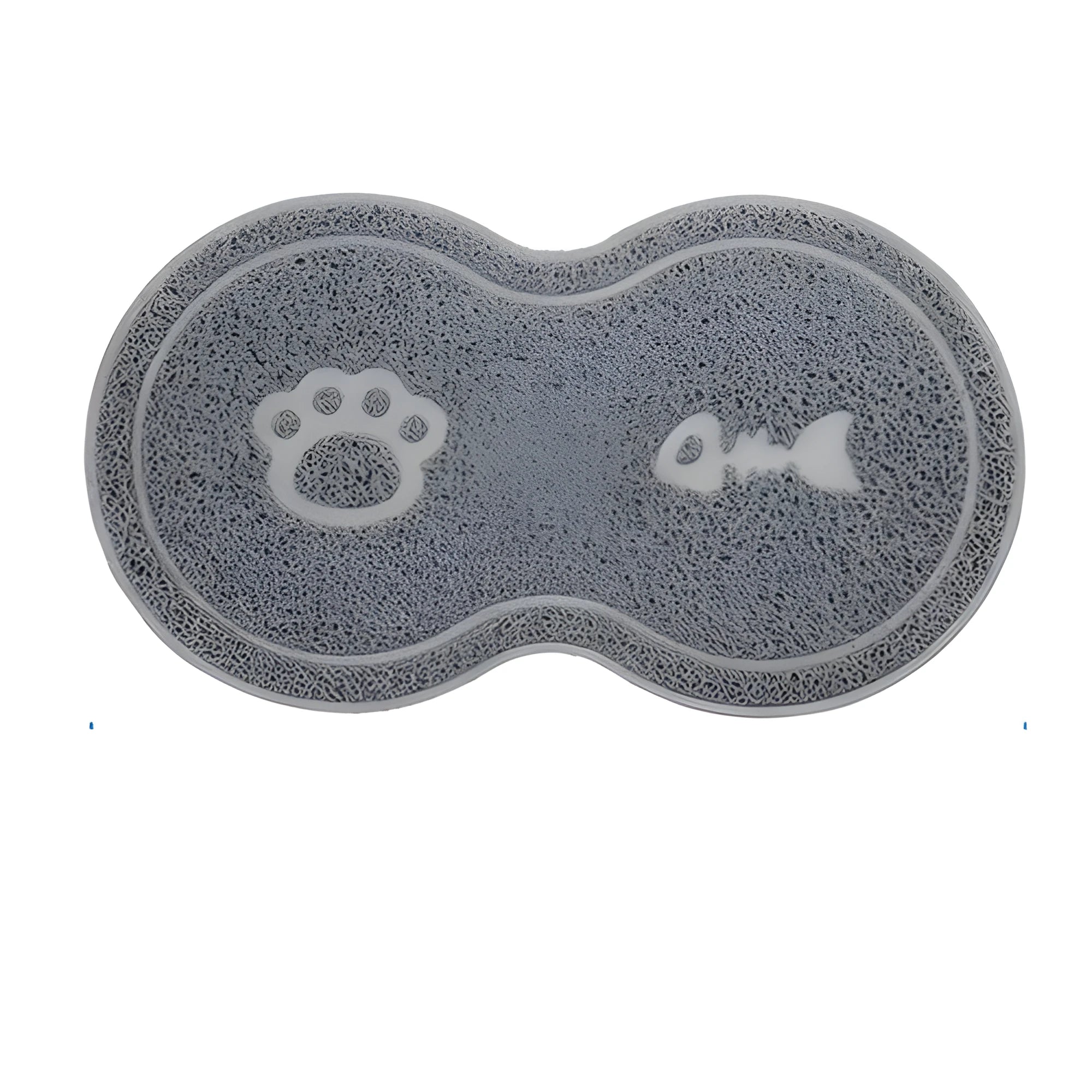 Plastic cat litter pad in rose red colour, size 45.5x25.5cm, placed under a cat litter tray
