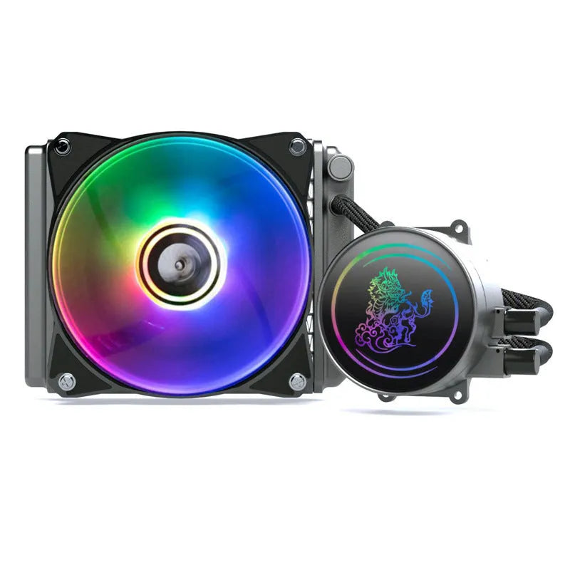 Kirin 240mm ARGB CPU water cooling radiator with colourful lighting and hydraulic bearing fan
