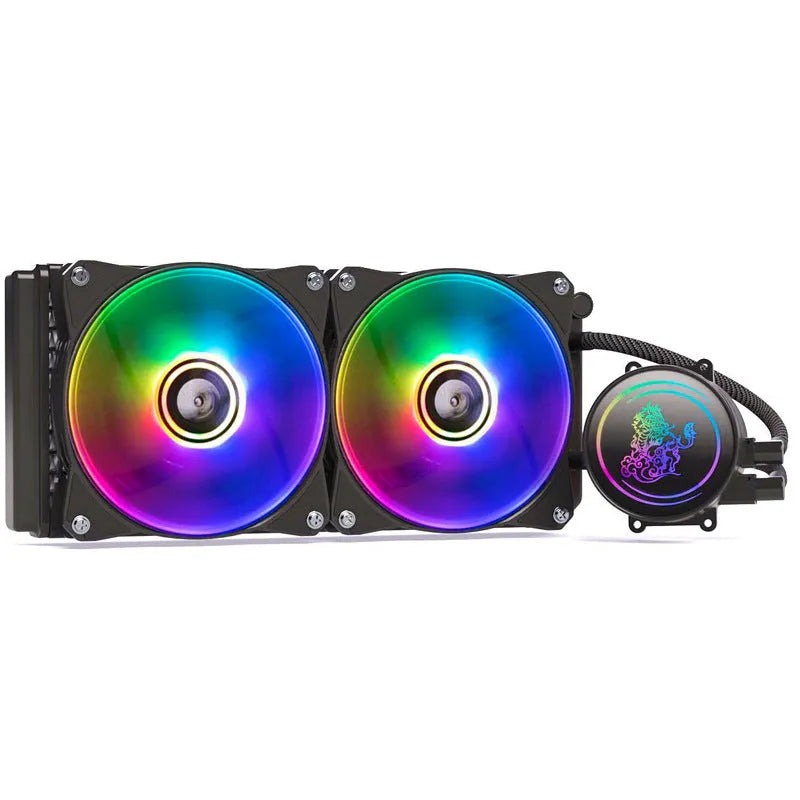 Kirin 240mm ARGB CPU water cooling radiator with colourful lighting and hydraulic bearing fan