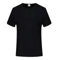 Blank custom sublimation t-shirt in white 100% polyester front view