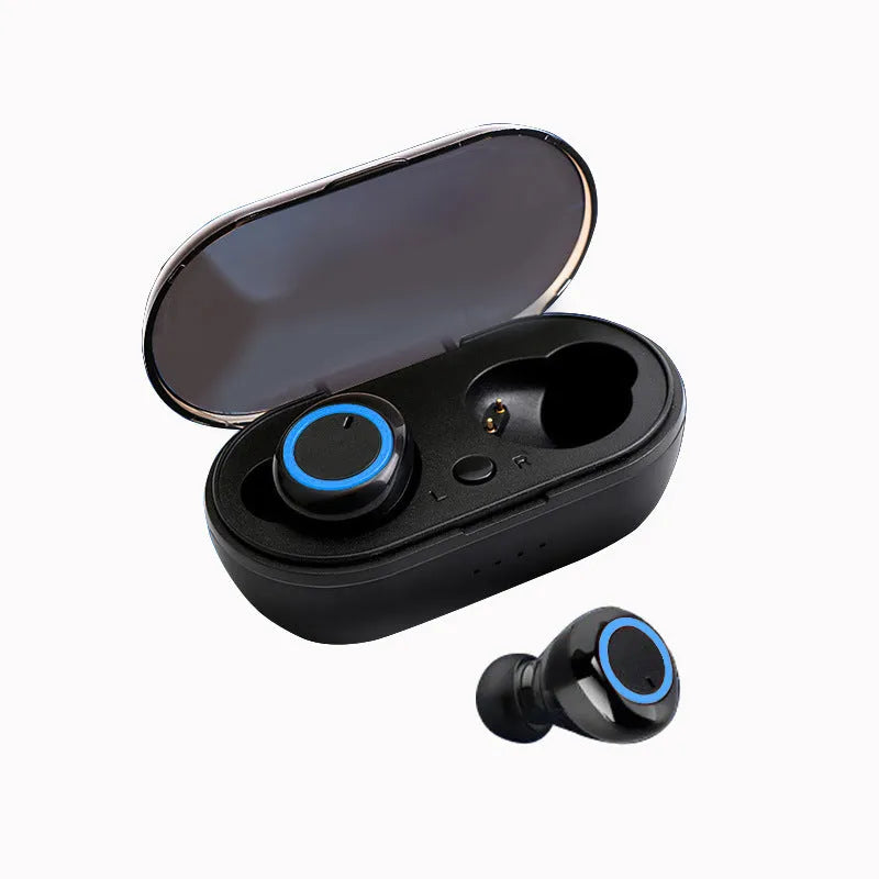 Bluetooth TWS wireless stereo earphones in black and red colour combination